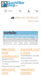 Mobile Screenshot of duschfiltershop.de
