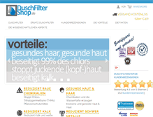 Tablet Screenshot of duschfiltershop.de